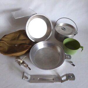 VINTAGE BOY SCOUTS BSA REGAL ALUMINUM COOK MESS KIT CAMPING